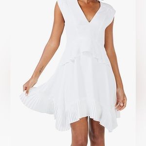 BCBGMAXAZRIA NWT Women's Fit and Flare Ruffle Peplum Cocktail Dress size 6